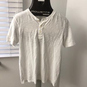 Vince white button t-shirt